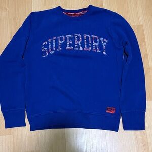 Superdry Men's Vibrant Blue Crewneck Sweater